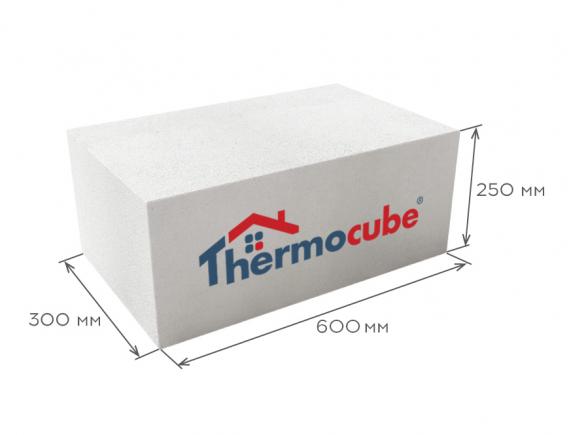 Блок газобетонный стеновой D600 600*250*300, Thermocube
