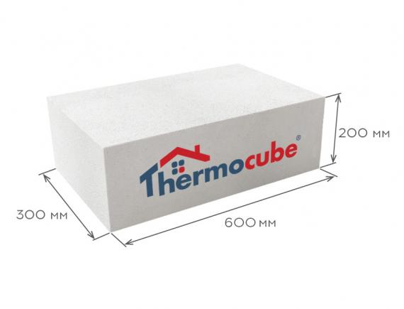 Блок газобетонный стеновой D600 600*200*300, Thermocube