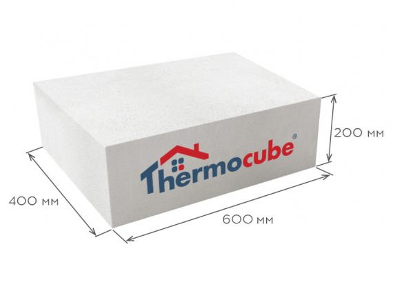 Блок газобетонный стеновой D500 600*200*400, Thermocube