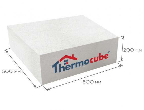 Блок газобетонный стеновой D600 600*200*500, Thermocube